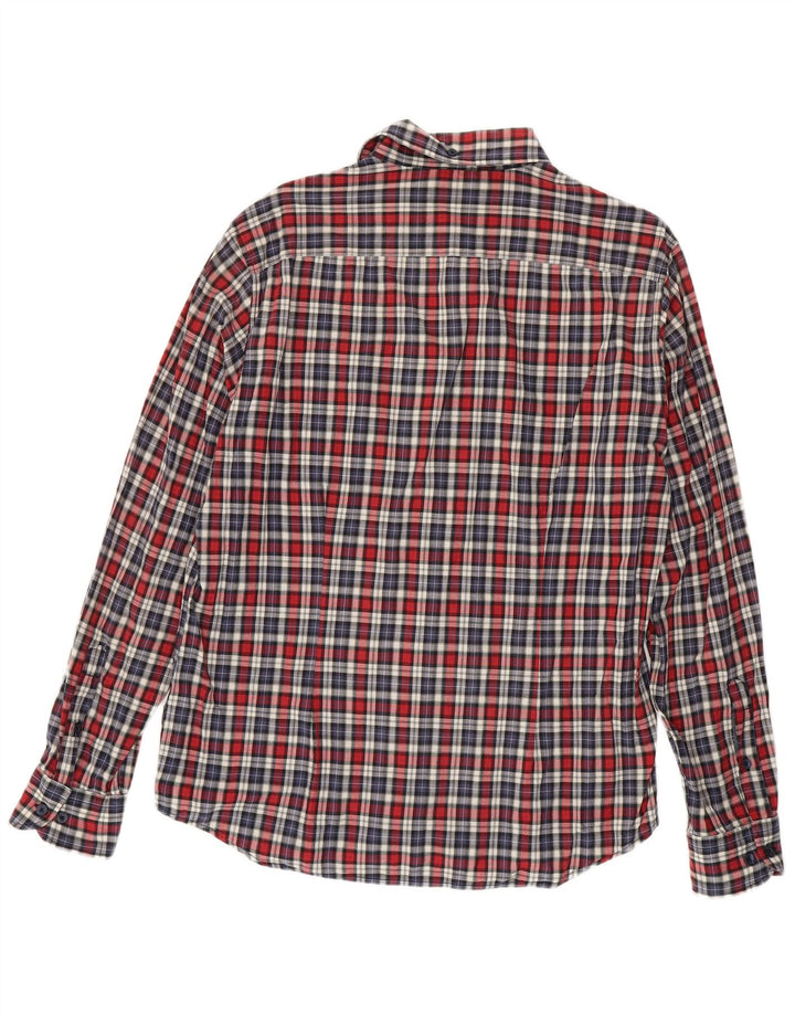 Camicia da uomo Gas XL in cotone a quadri rossi