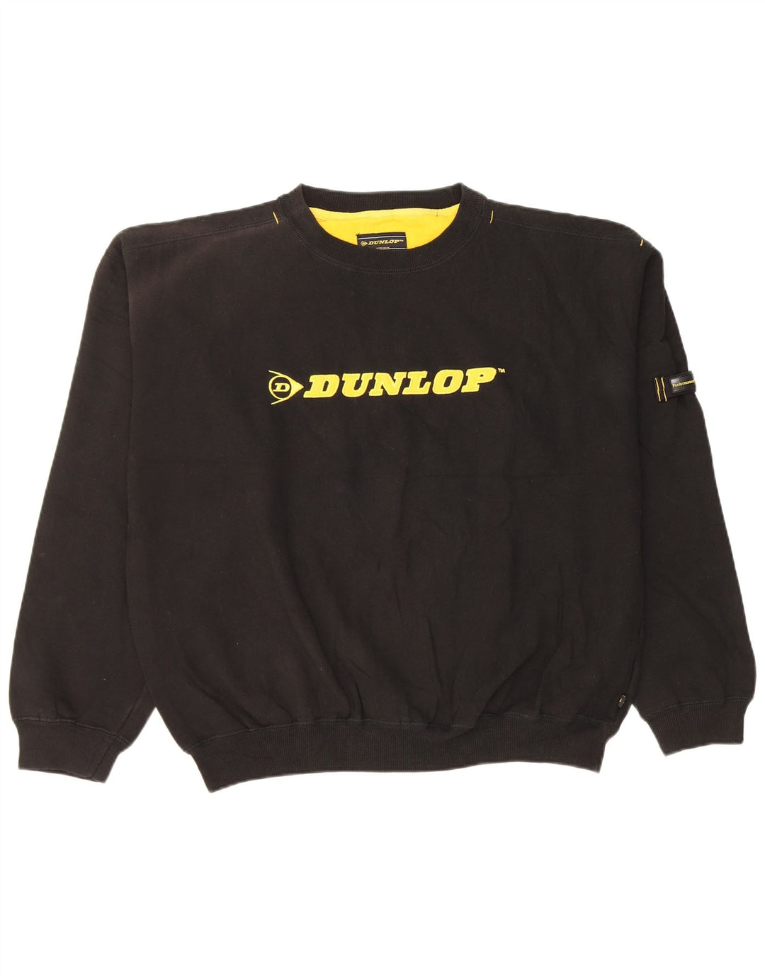 Felpa grafica da uomo Dunlop Jumper XL in cotone nero
