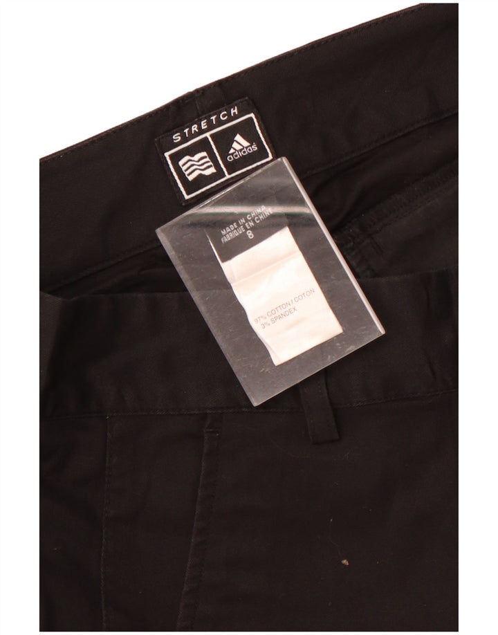 Pantaloncini Bermuda Adidas da donna US 8 Medium W32 cotone nero