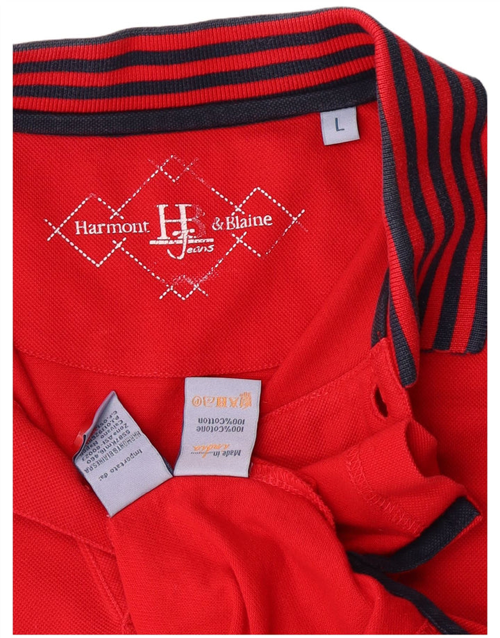 Polo da uomo Harmont & Blaine grande rossa in cotone