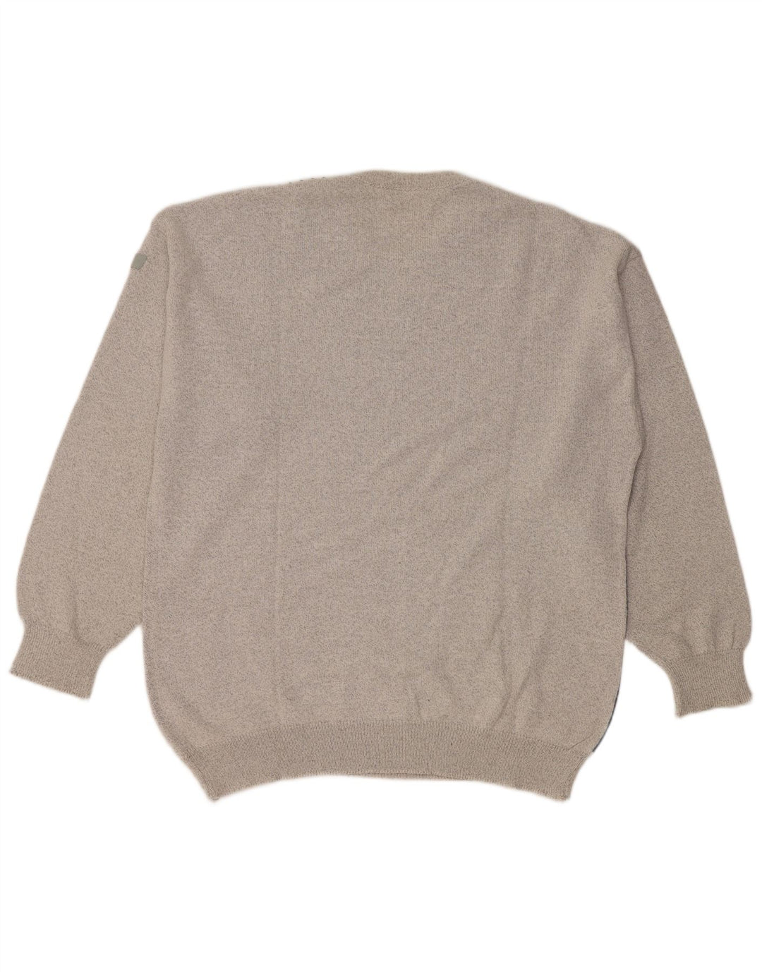 Maglione maglione girocollo vintage da uomo grande color grigio