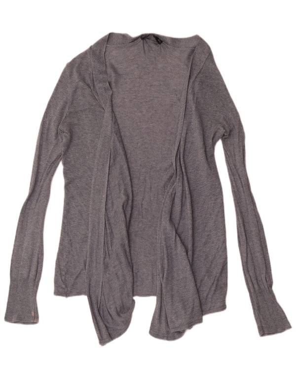 Maglione cardigan aperto da donna Zara UK 12 Grigio medio