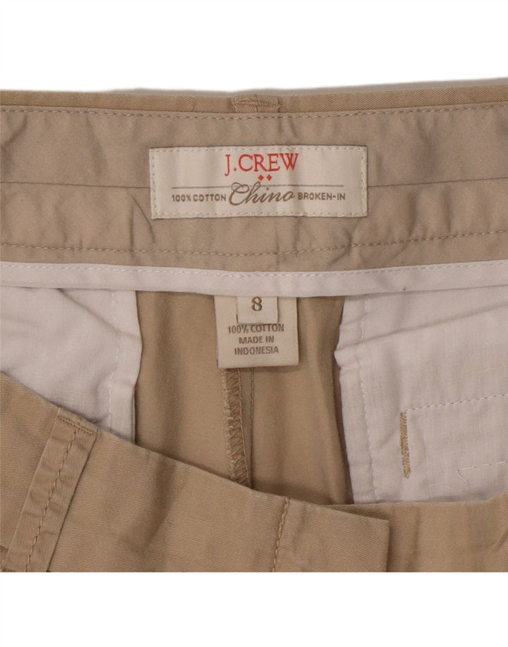 J. CREW Womens Broken In Chino Shorts US 8 Medium W32  Beige Cotton Vintage J. Crew and Second-Hand J. Crew from Messina Hembry 