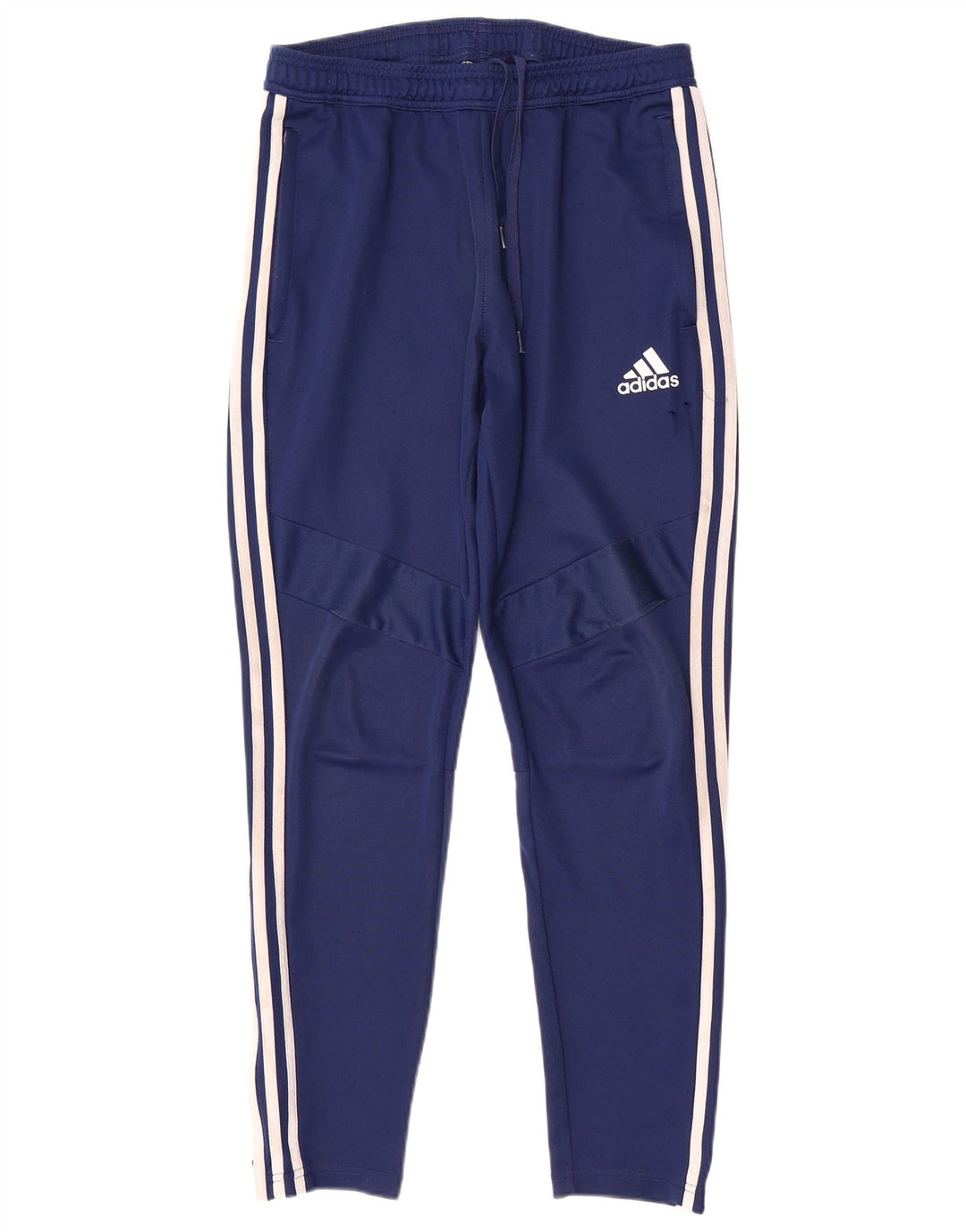 Pantaloni da tuta da uomo Adidas medi sportivi in poliestere blu navy