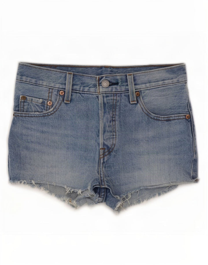 Pantaloncini di jeans Levi's 501 da donna piccoli W25 in cotone blu