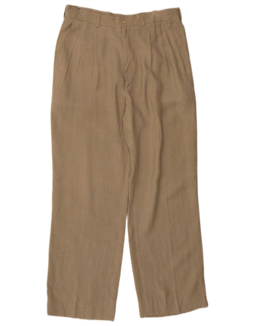 Pantaloni chino con pegging da donna vintage W30 L28 Beige