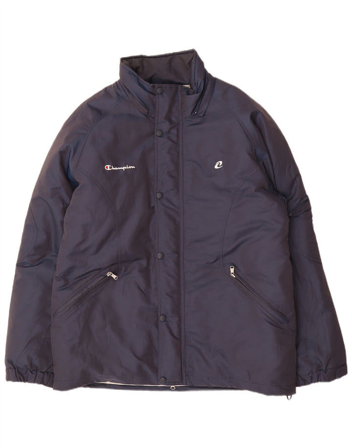 Giacca imbottita da uomo Champion UK 36 Small Blu Navy in poliammide