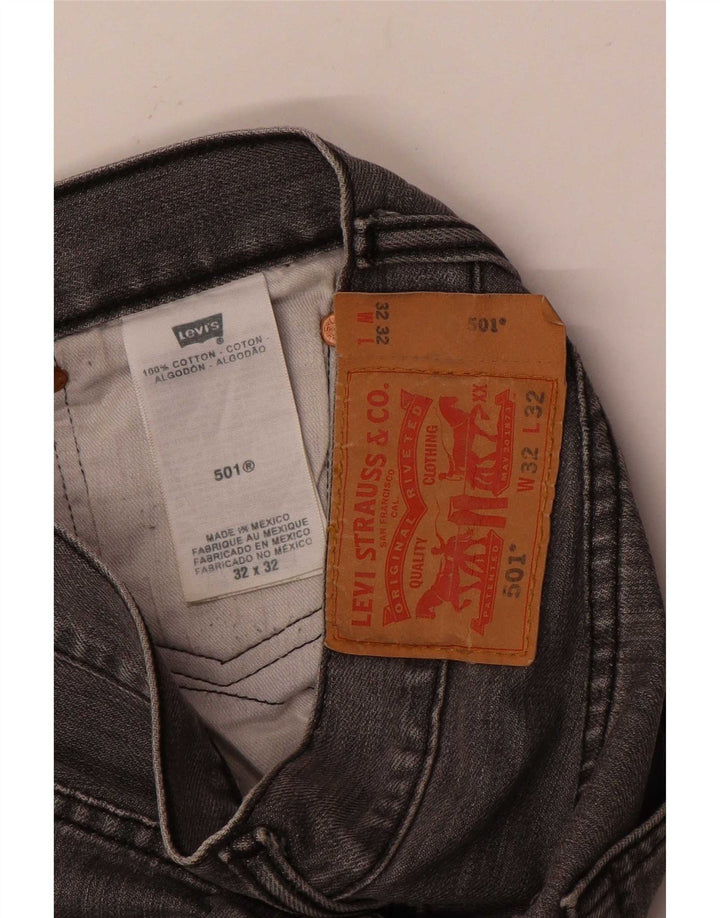 Levi's Uomo 501 Jeans dritti W32 L32 Cotone grigio