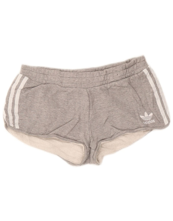 Pantaloncini sportivi Adidas da donna UK 10 piccoli in cotone grigio