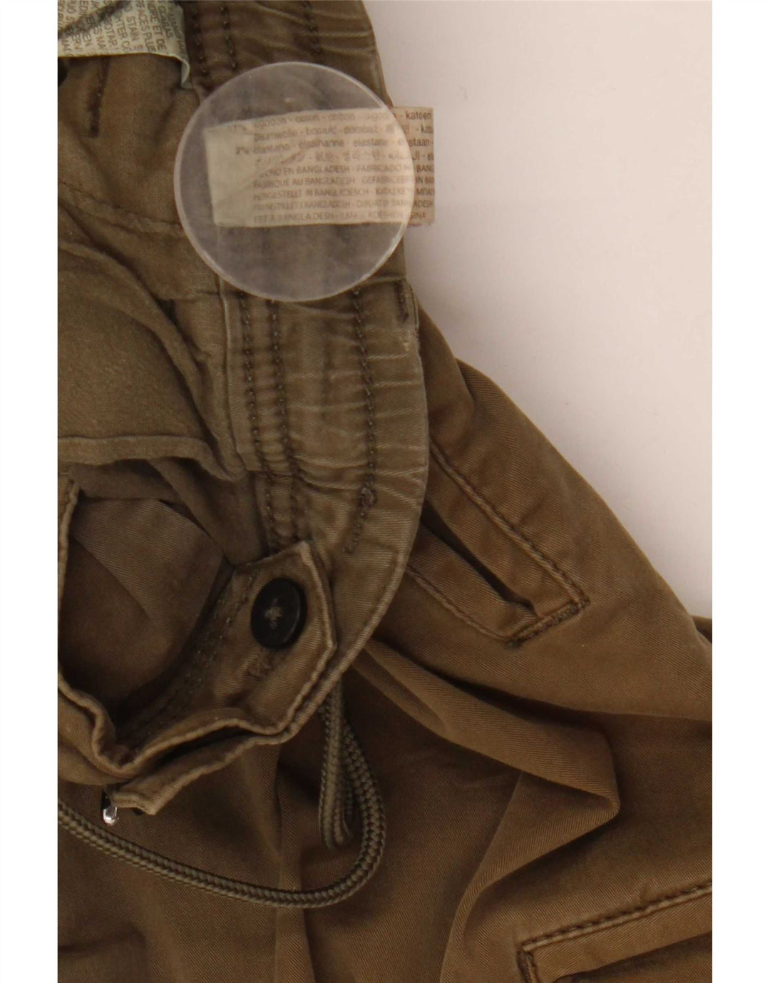 Pantaloni cargo da jogging da uomo Zara medi W31 L28 cotone kaki
