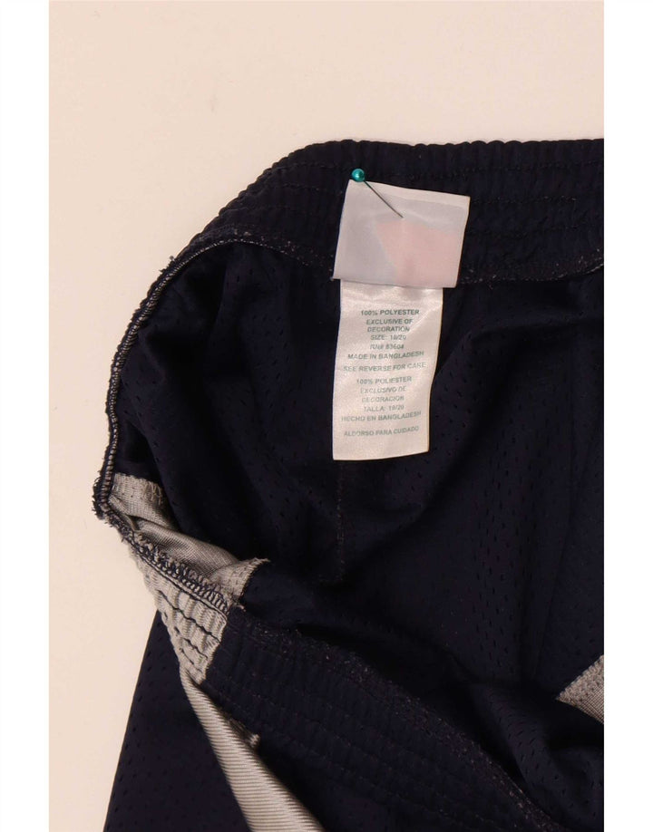 Pantaloncini sportivi da uomo Majestic Poliestere color block medio blu navy
