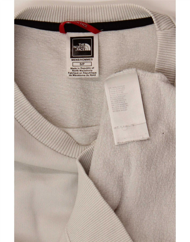 Felpa da uomo The North Face Maglione piccolo cotone grigio