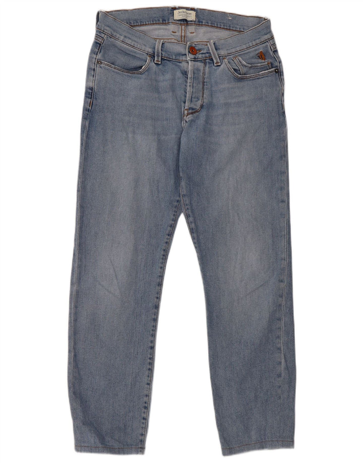 Jeans dritti da donna Jeckerson W29 L27 cotone blu