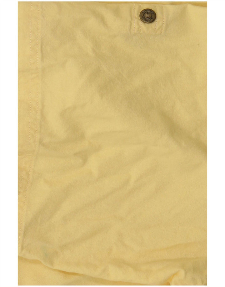 CAMEL ACTIVE Camicia a maniche corte da uomo in cotone giallo medio