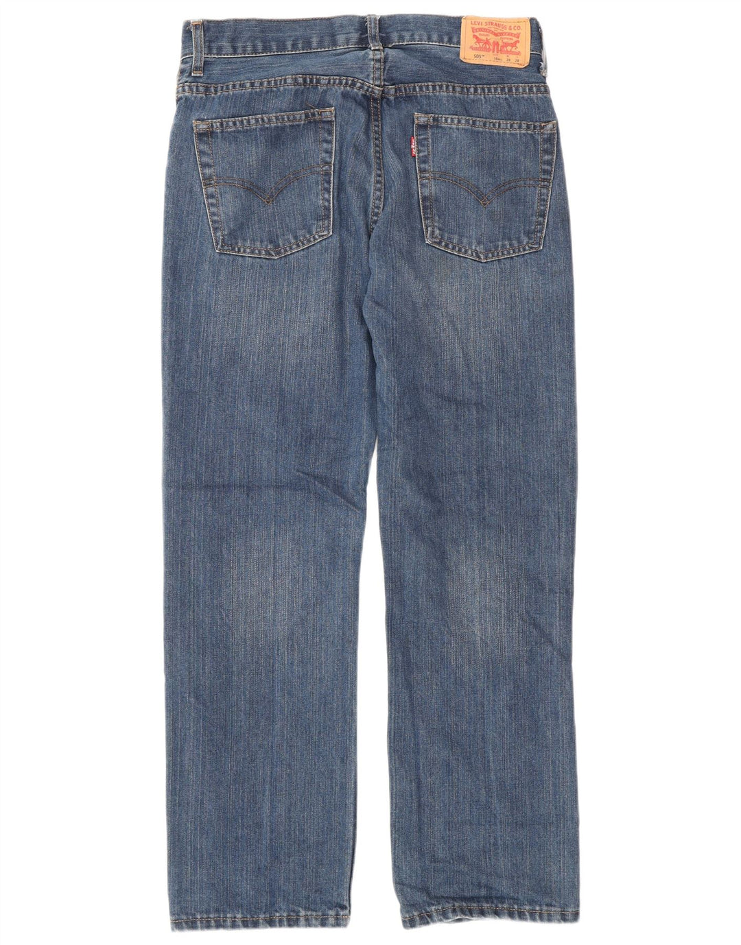 Levi's Ragazzi 505 Jeans dritti regolari 15-16 anni W38 L38 Cotone blu