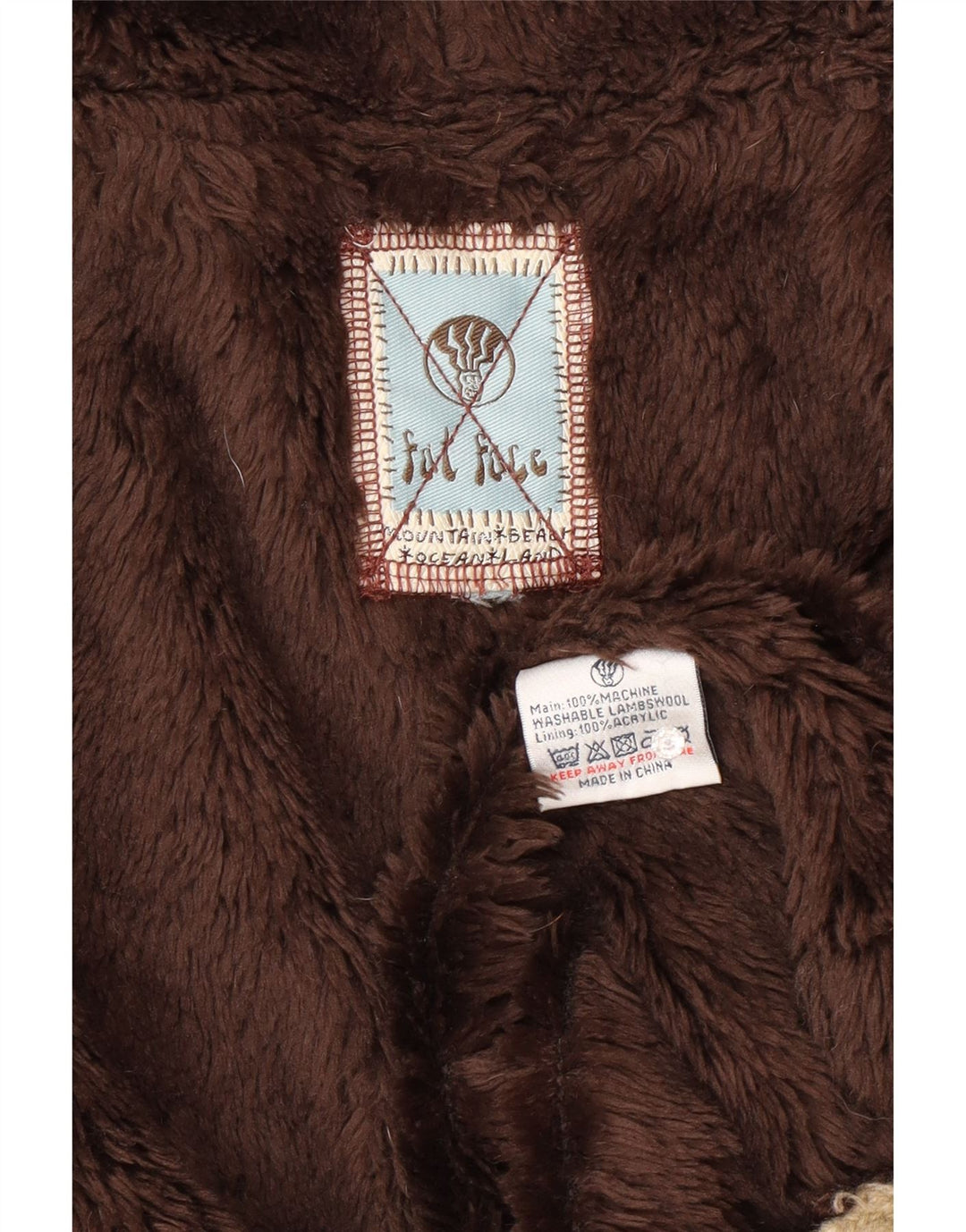 Maglione cardigan con cappuccio da donna Fat Face UK 14 Lana d'agnello beige medio