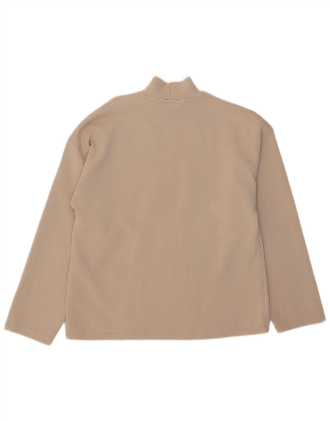 Top Zara da uomo a maniche lunghe piccolo in cotone beige