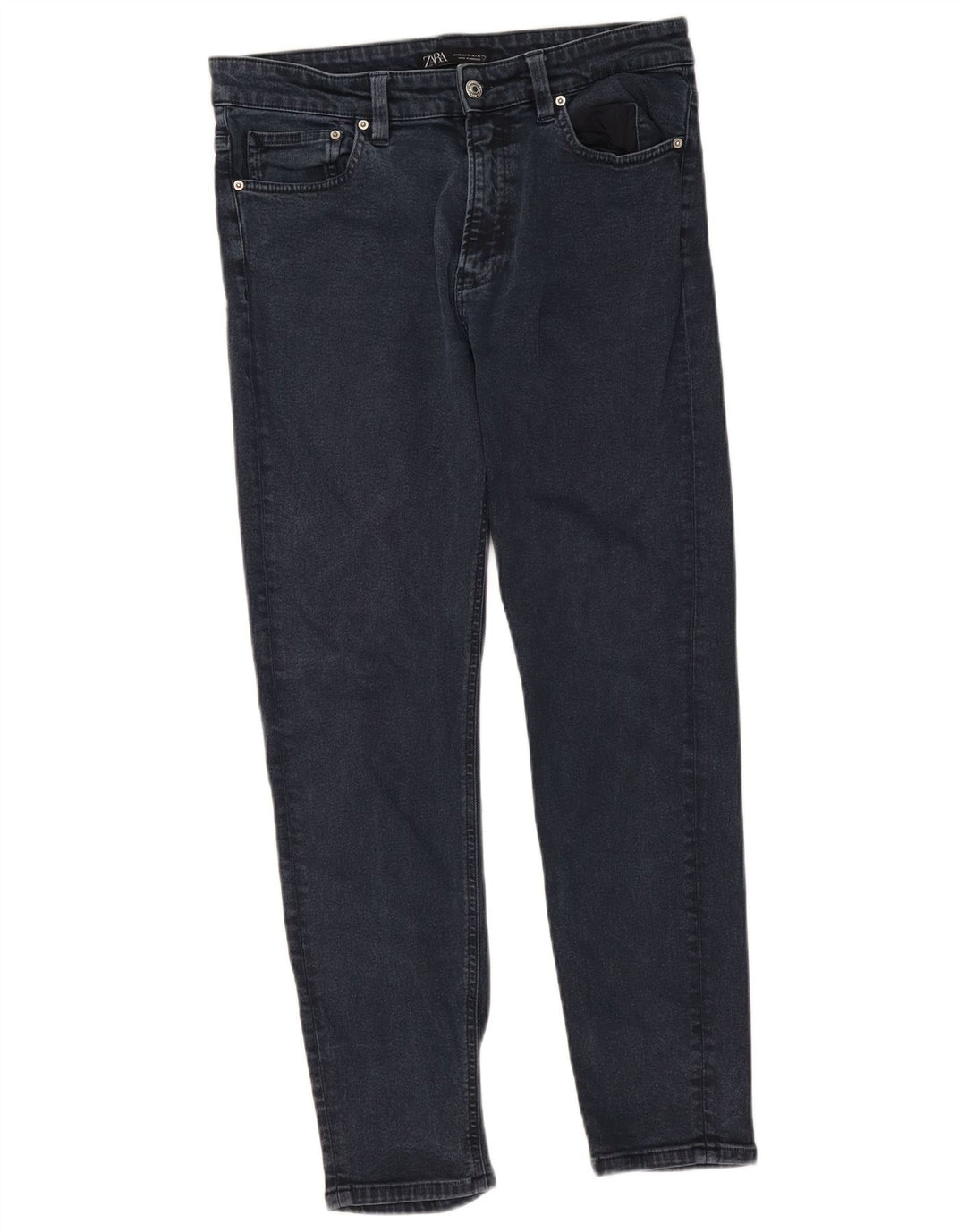 Jeans slim da uomo Zara EU 42 Large W32 L29 Blu navy