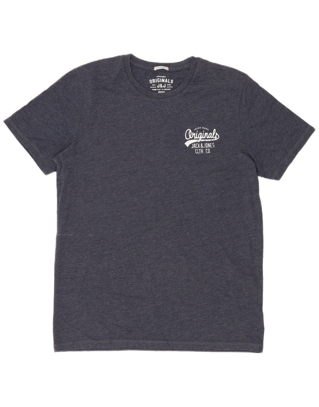 T-shirt da uomo Jack & Jones Top in cotone blu navy medio