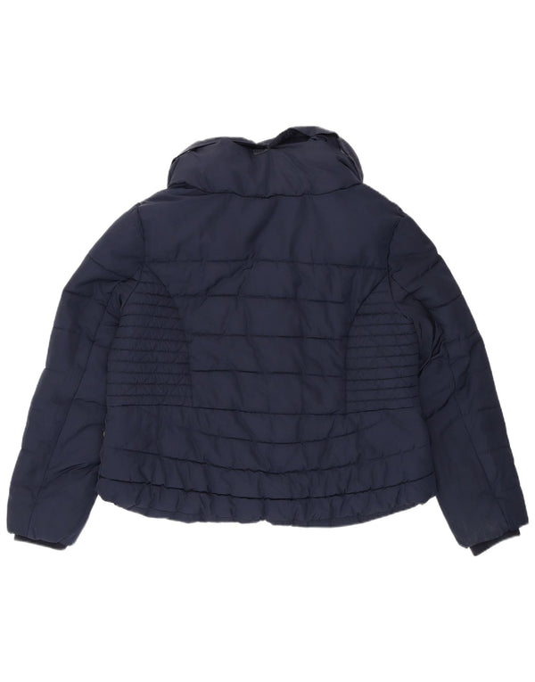 Giacca imbottita da donna Marks & Spencer UK 16 grande poliestere blu navy