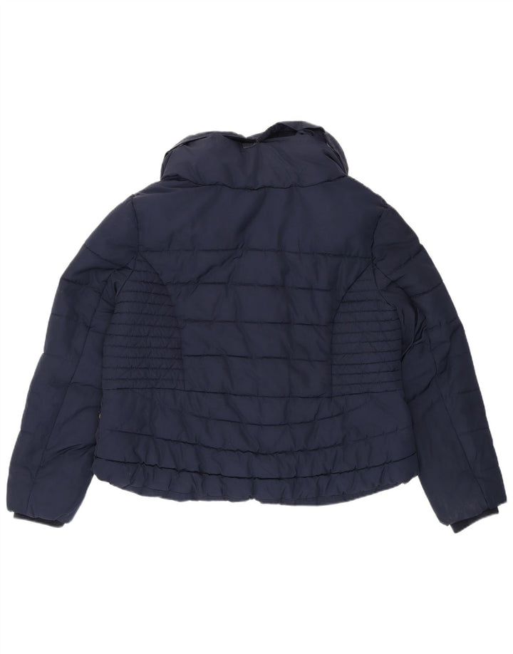 Giacca imbottita da donna Marks & Spencer UK 16 grande poliestere blu navy