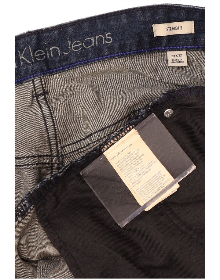 Jeans dritti da uomo Calvin Klein W38 L32 Blu Navy