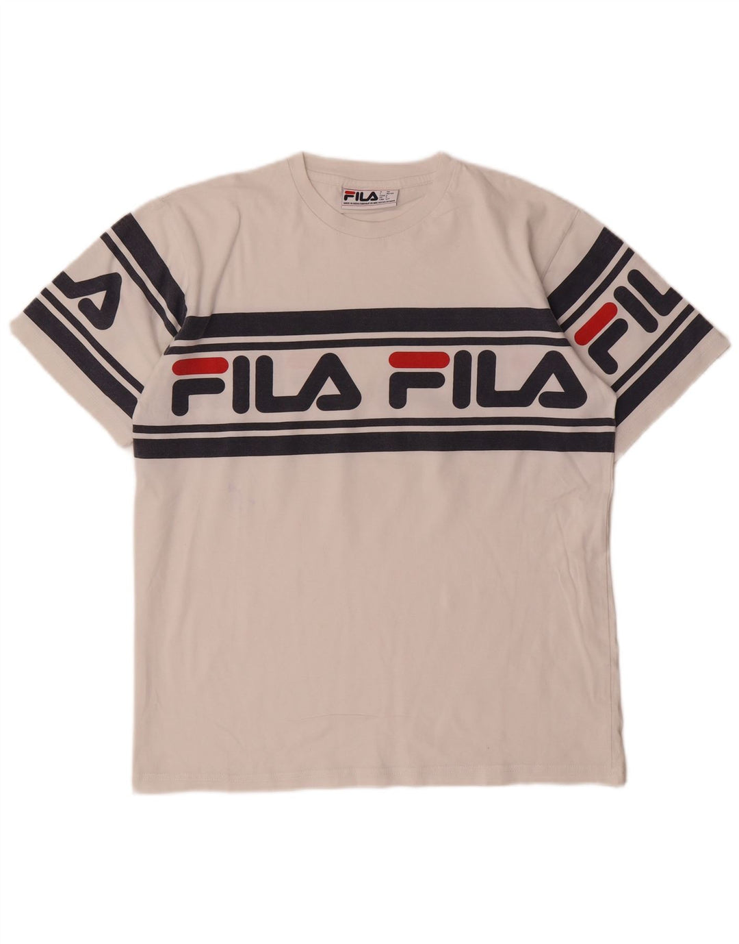 T-shirt grafica da uomo Fila Top piccola bianca