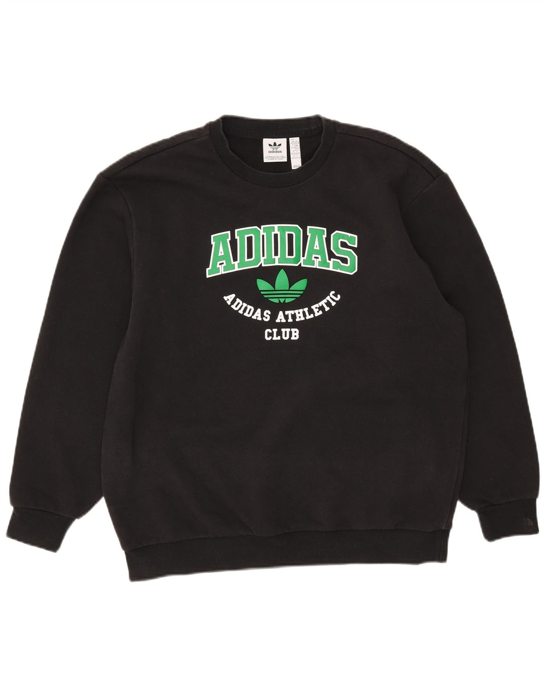Felpa oversize grafica da uomo Adidas Jumper 2XS cotone nero