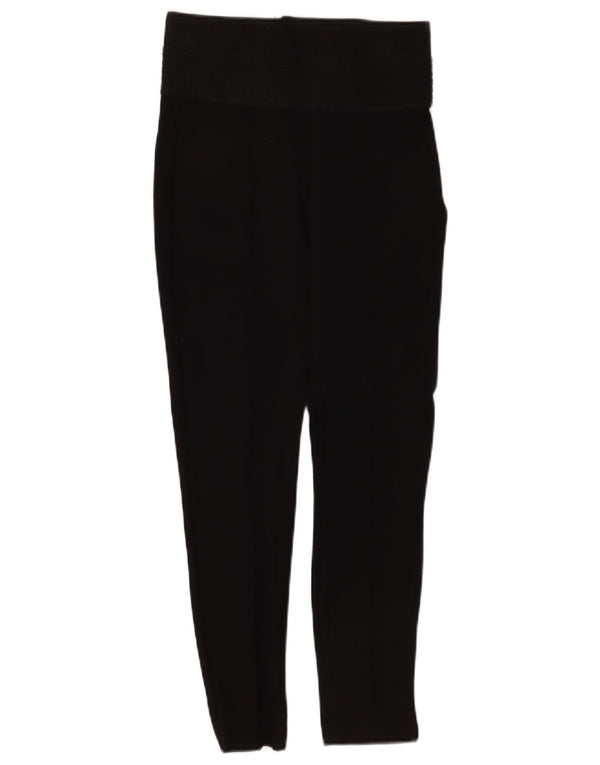 Leggings corti da donna Zara UK 12 poliestere nero medio
