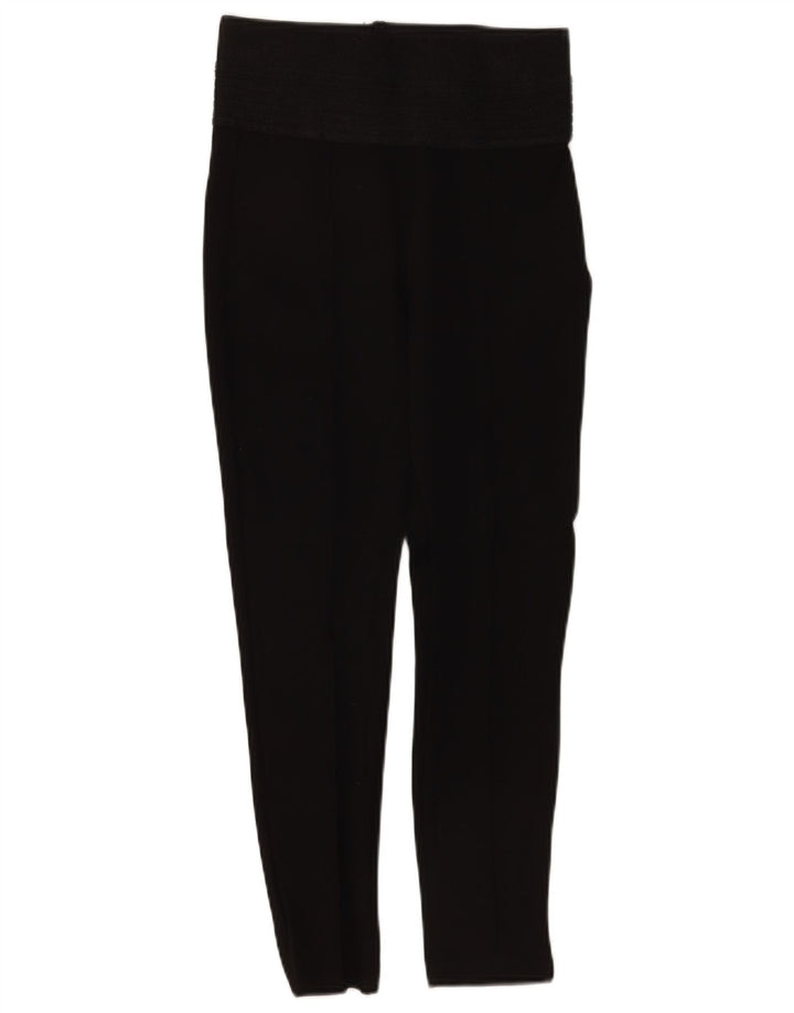 Leggings corti da donna Zara UK 12 poliestere nero medio