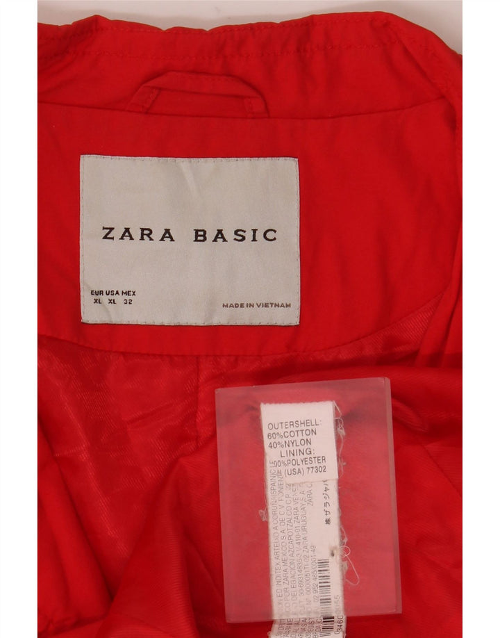 Giacca militare da donna Zara UK 18 XL cotone rosso