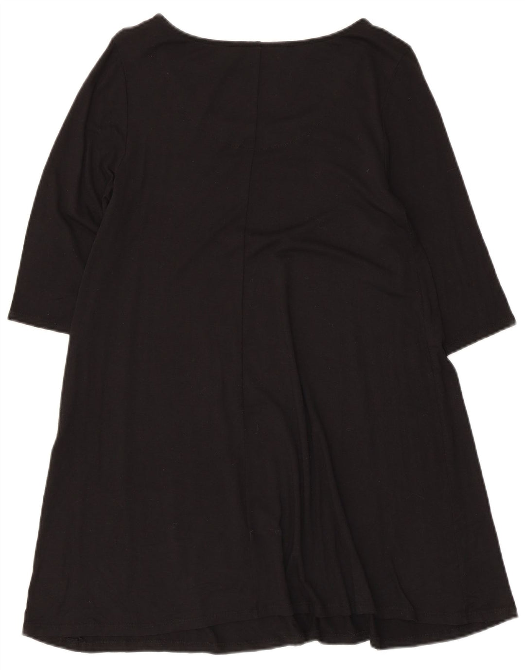 Abito a trapezio con maniche a 3/4 da donna Marks & Spencer UK 8 piccolo in viscosa nera