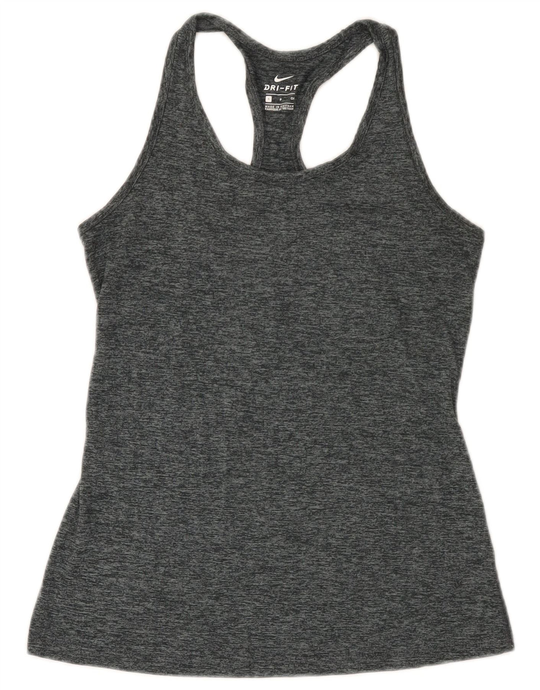 Canotta Nike Dri Fit da donna UK 8 Small Poliestere chiazzato grigio