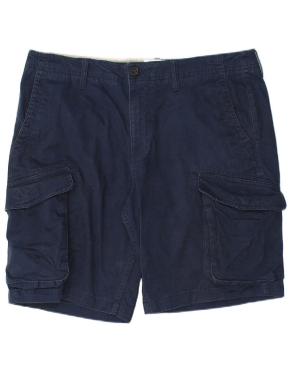 Pantaloncini cargo da uomo Timberland W34 Large in cotone blu navy