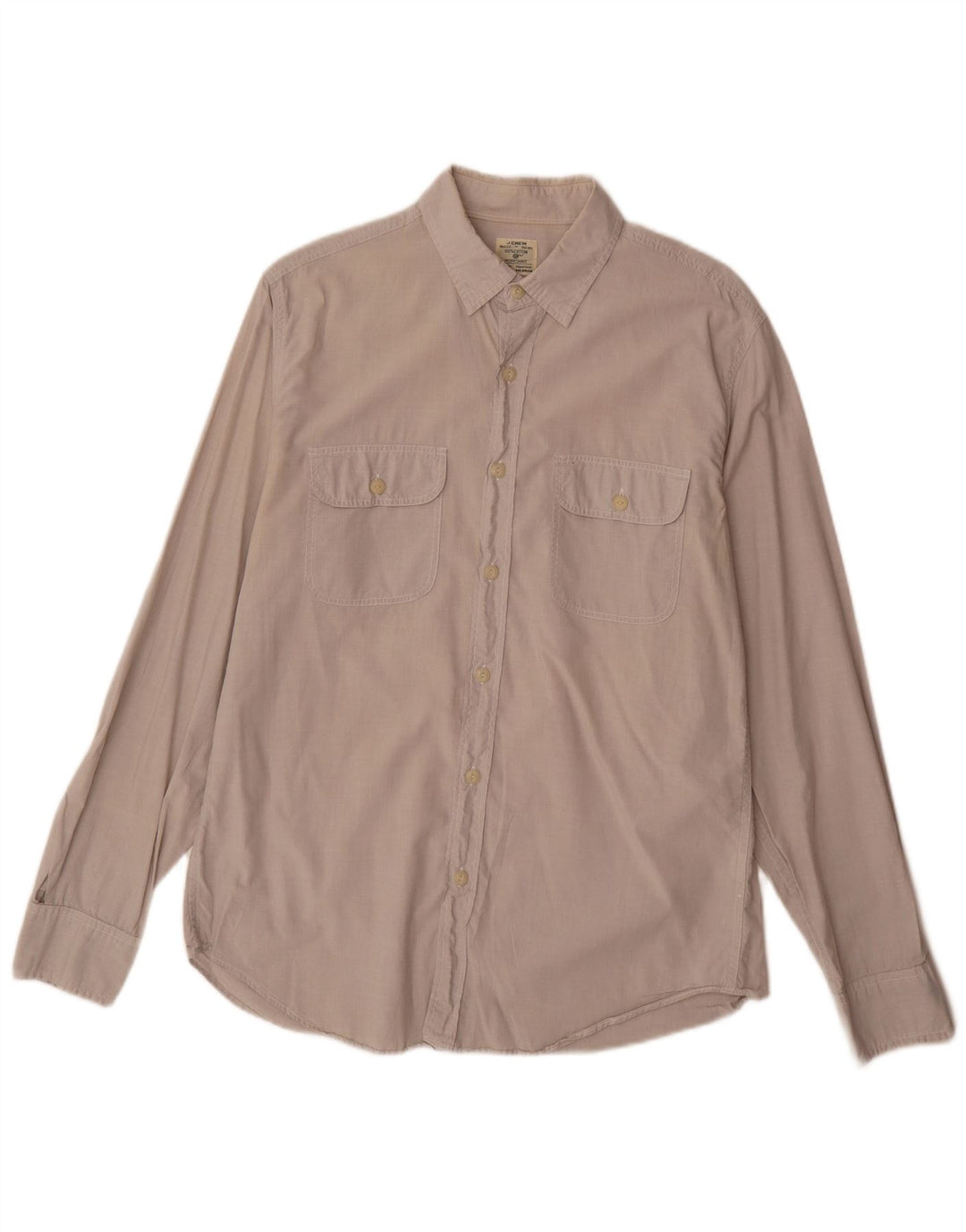 Camicia da uomo J. Crew in cotone beige medio