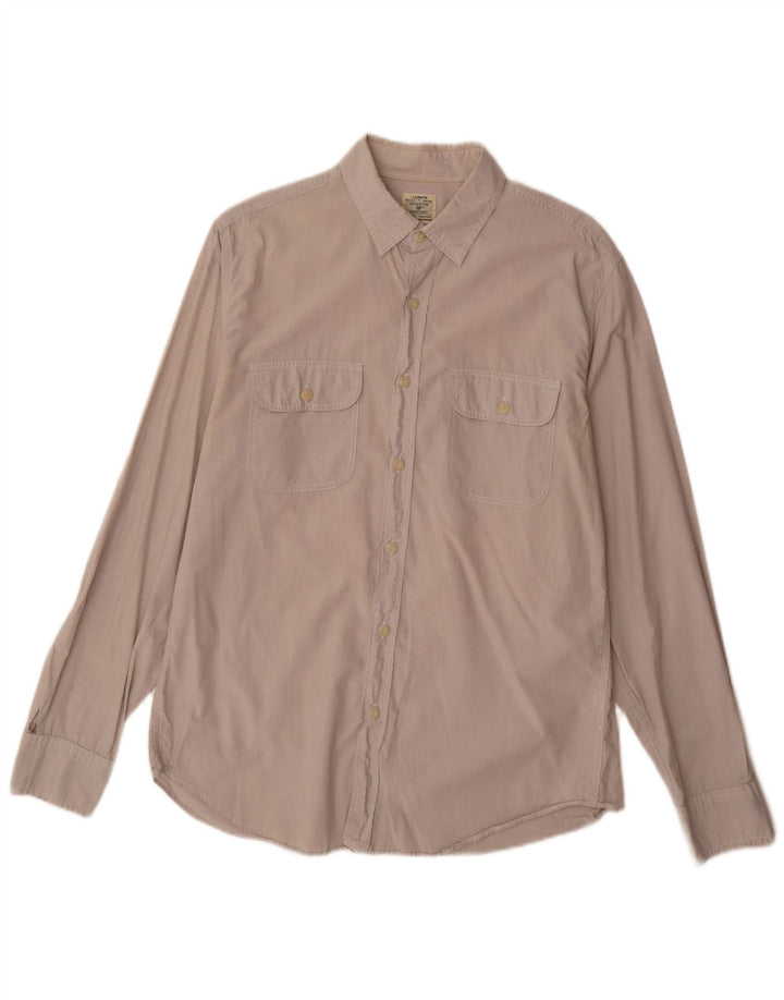 Camicia da uomo J. Crew in cotone beige medio