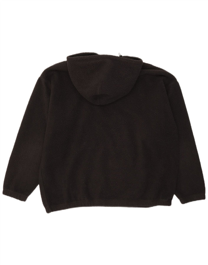 LEVI'S Maglione in pile con cappuccio rilassato da uomo grande poliestere nero