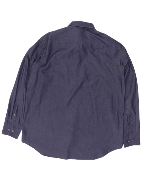 Camicia da uomo vestibilità regolare Calvin Klein taglia 16 1/2 grande blu navy