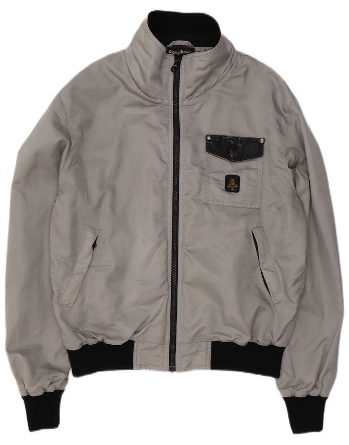 Giacca antipioggia bomber da uomo Refrigiwear UK 40 grande poliestere grigio