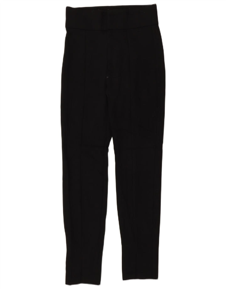 Pantaloni casual slim da donna Zara XS W24 L27 poliestere nero