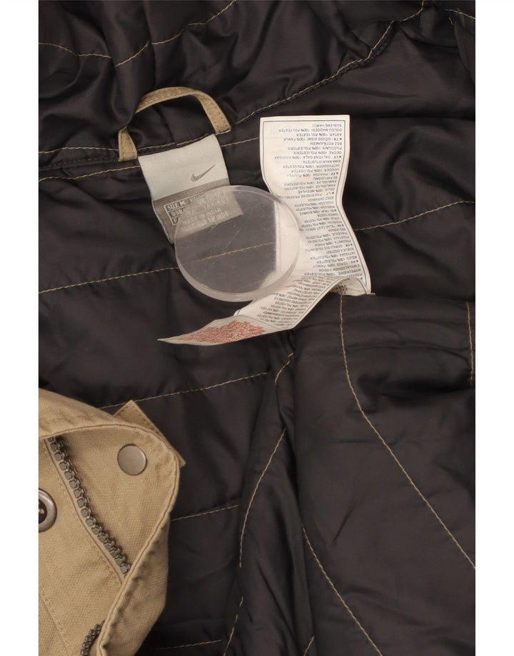 Cappotto con cappuccio da uomo Nike UK 38/40 Cotone beige medio