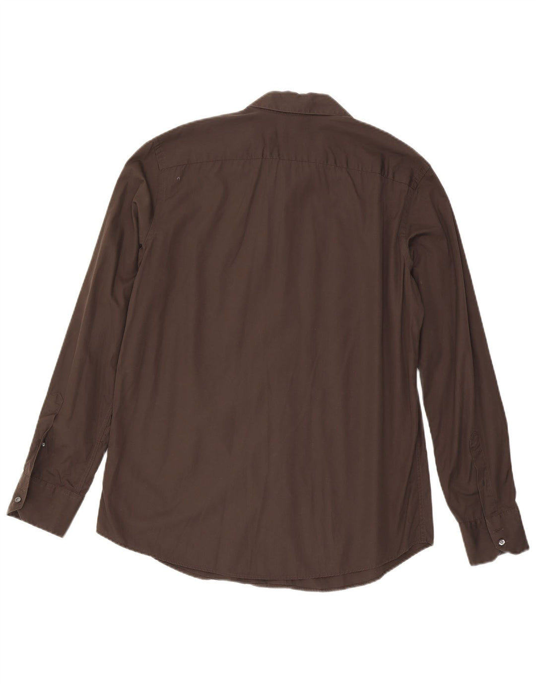 Camicia da uomo Lacoste taglia 43 grande in cotone marrone