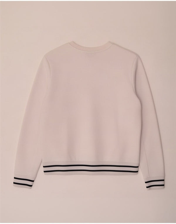 Felpa da donna Fila Jumper UK 14 cotone bianco medio