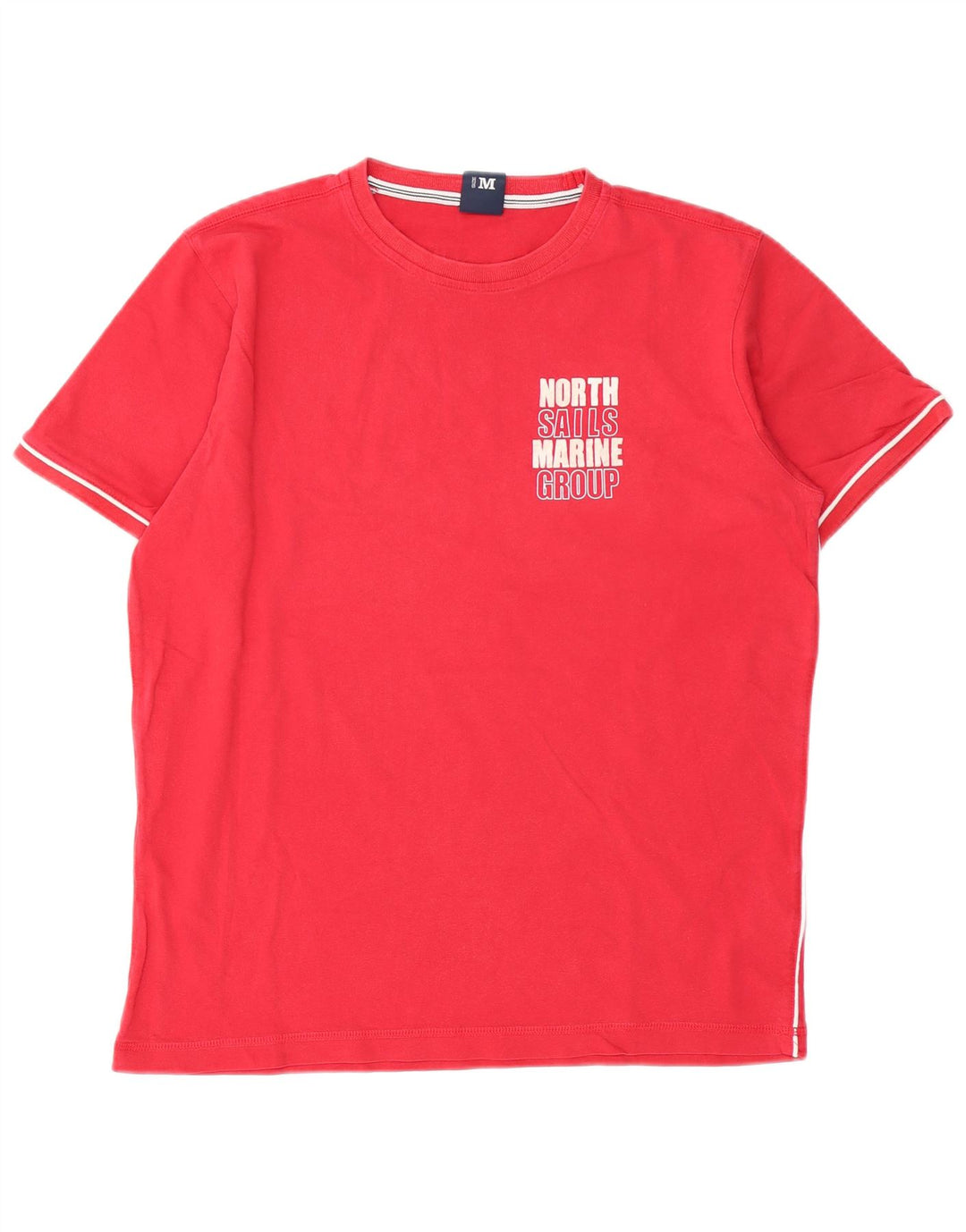 T-shirt grafica da uomo North Sails Top in cotone rosso medio