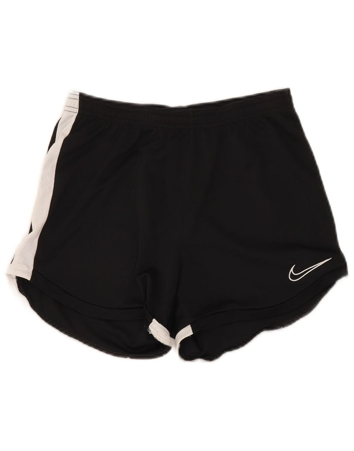 Pantaloncini sportivi Nike da donna UK 10 Small Nero Colourblock Poliestere