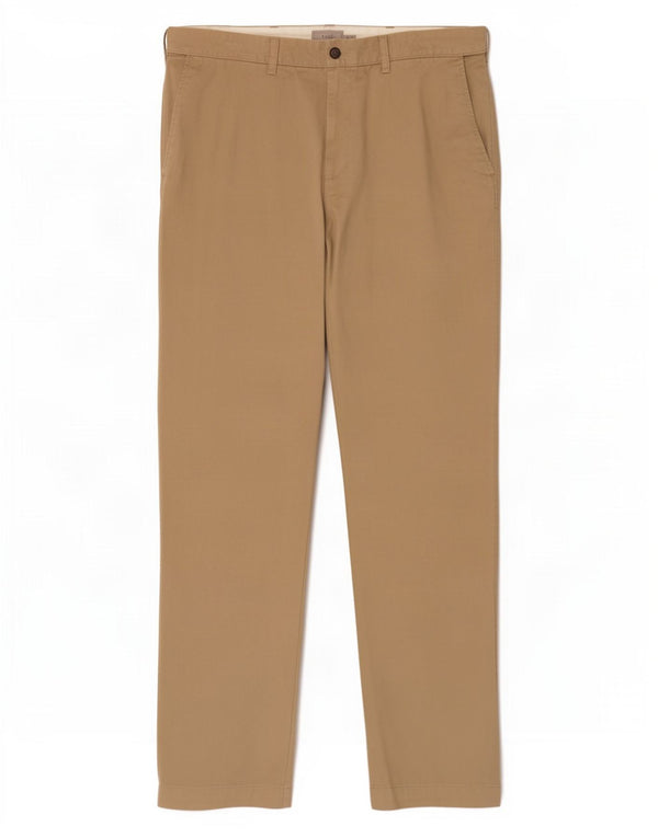 Pantaloni chino dritti da uomo Marks & Spencer W42 L31 cotone beige