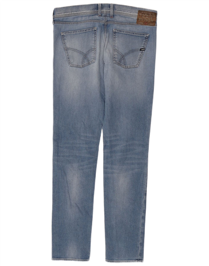 Jeans slim effetto consumato da uomo Gas W34 L34 cotone blu