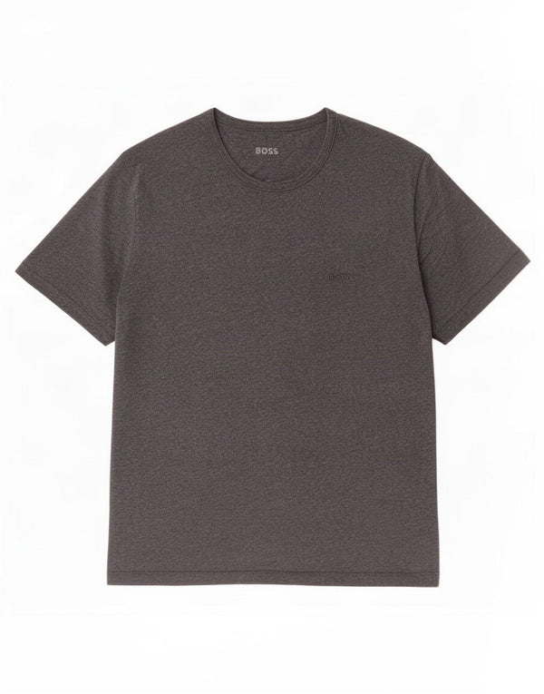 T-shirt da donna Hugo Boss Top UK 14 grande cotone grigio
