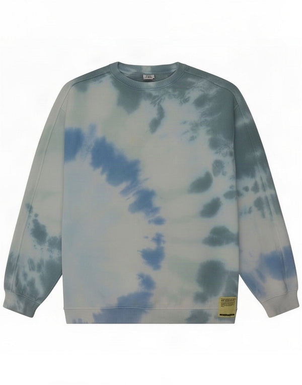 Felpa per bambina Zara 13-14 anni Cotone tie dye blu