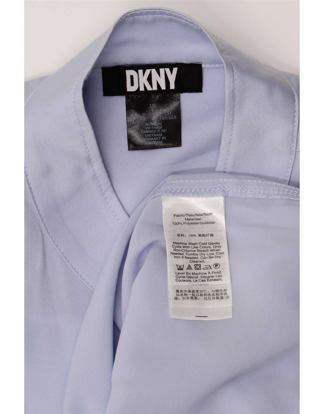 Dkny Camicetta oversize da donna a 1/2 maniche UK 8 Small Lilla Poliestere